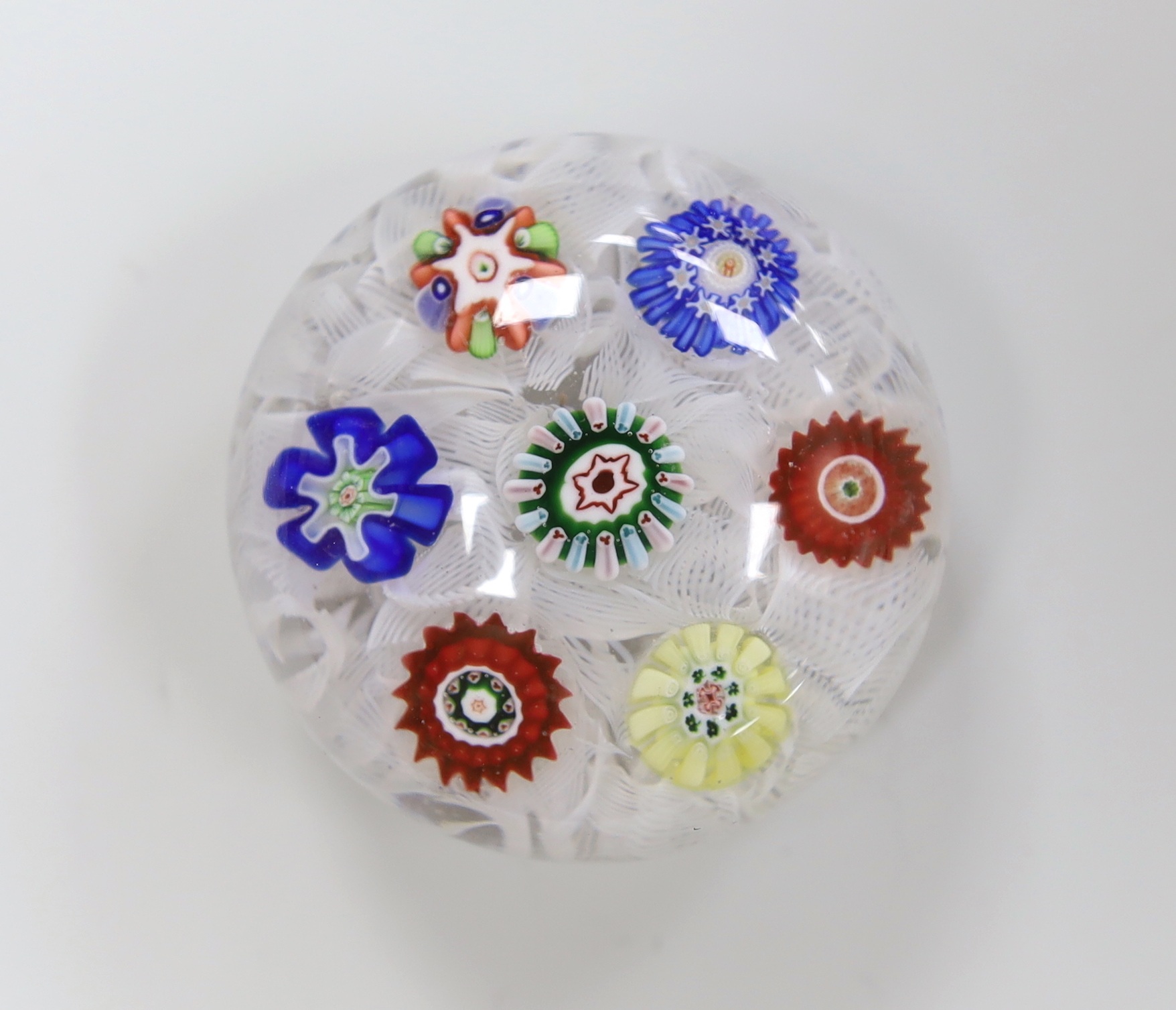 A Baccarat scattered millefiori paperweight, 5cm diameter